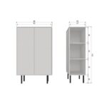 WOOOD Exclusive Cadiz Opbergkast Grenen Mist [fsc]