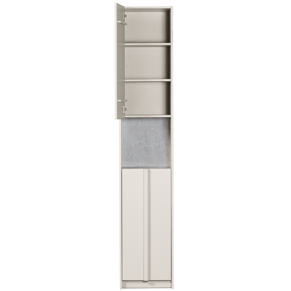 WOOOD Exclusive Basu Smalle Kast 40cm Grenen Dust Incl Concrete Decor [fsc]