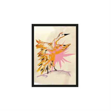 Urban Cotton Vogel Geel 30x40 - Olaf van Egeraat