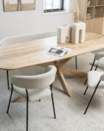 Eettafel Nikki Naturel - 3 maten - Afbeelding 5