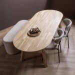 STEL ZELF SAMEN – Eettafel Tablo Ovaal 2,8cm Facetrand - Afbeelding 2