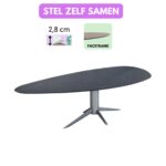 HPL Eettafel Novi Kiezel Facetrand