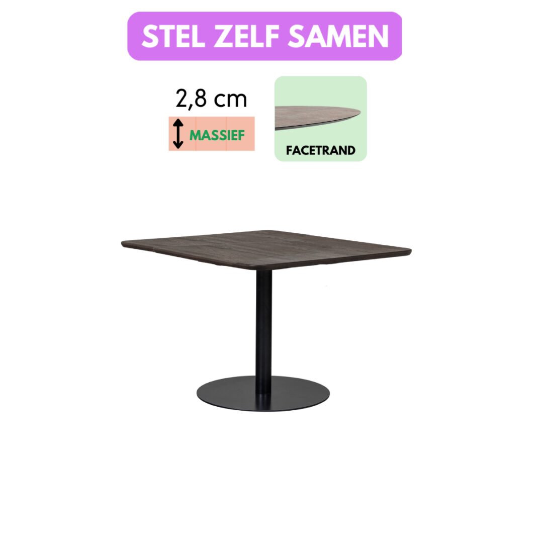 Eettafel Tablo Vierkant Afgerond Eettafel Tablo Vierkant Afgerond