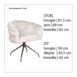 Stoel Isabel afmetingen