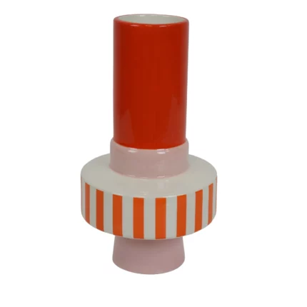 Vaas Josy Oranje/Roze