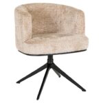 SHOWMODEL - Eetkamerstoel Cheyenne Beige patroon - 2 stuks (voorraad) - Afbeelding 9