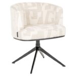 SHOWMODEL - Eetkamerstoel Cheyenne Beige patroon - 2 stuks (voorraad)