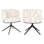 SHOWMODEL - Eetkamerstoel Cheyenne Beige patroon - 2 stuks (voorraad) - Afbeelding 2