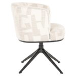 SHOWMODEL - Eetkamerstoel Cheyenne Beige patroon - 2 stuks (voorraad) - Afbeelding 4