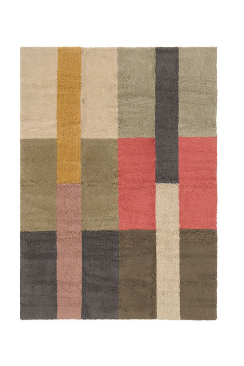 WO-LINES-MUL-L_CHROMA Wool Area Rug 170x240 - Afbeelding 1
