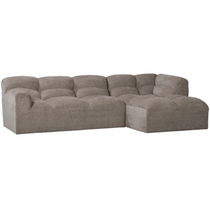 TIBAS CHAISE LONGUE RECHTS GEWEVEN STOF ZAND