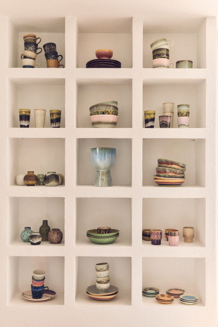 70s ceramics: coffee mug, petal - Afbeelding 4