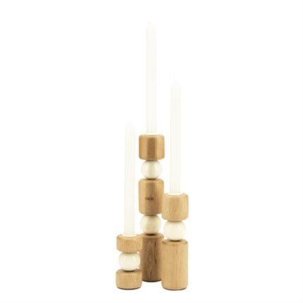 By-Boo Candle holder Belloa - beige