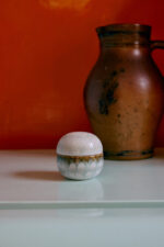 Sugar pot Petal 70s ceramics - Afbeelding 2