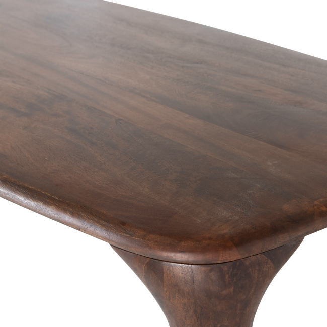 FIORE EETTAFEL MANGO HOUT DONKERBRUIN 190x95 CM