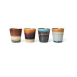 70s ceramics: ristretto mugs, solar (set of 4) - Afbeelding 2