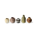 70s ceramics: small vases, pursuit (set of 5) - Afbeelding 2
