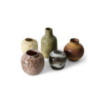 70s ceramics: small vases, pursuit (set of 5) - Afbeelding 3