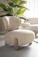 Eleonora Fauteuil Reza bruin - beige Bay
