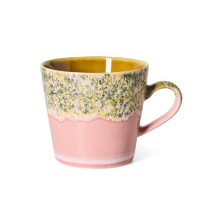 Cappuccino mug 70s ceramics - per stuk