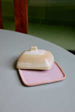Butter dish Skyline 70s ceramics - Afbeelding 3