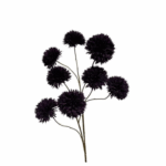 Kunsttak Pompom Groot 108 cm – Donkerpaars