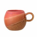 Koffiemok Paula vel roze 9x8cm