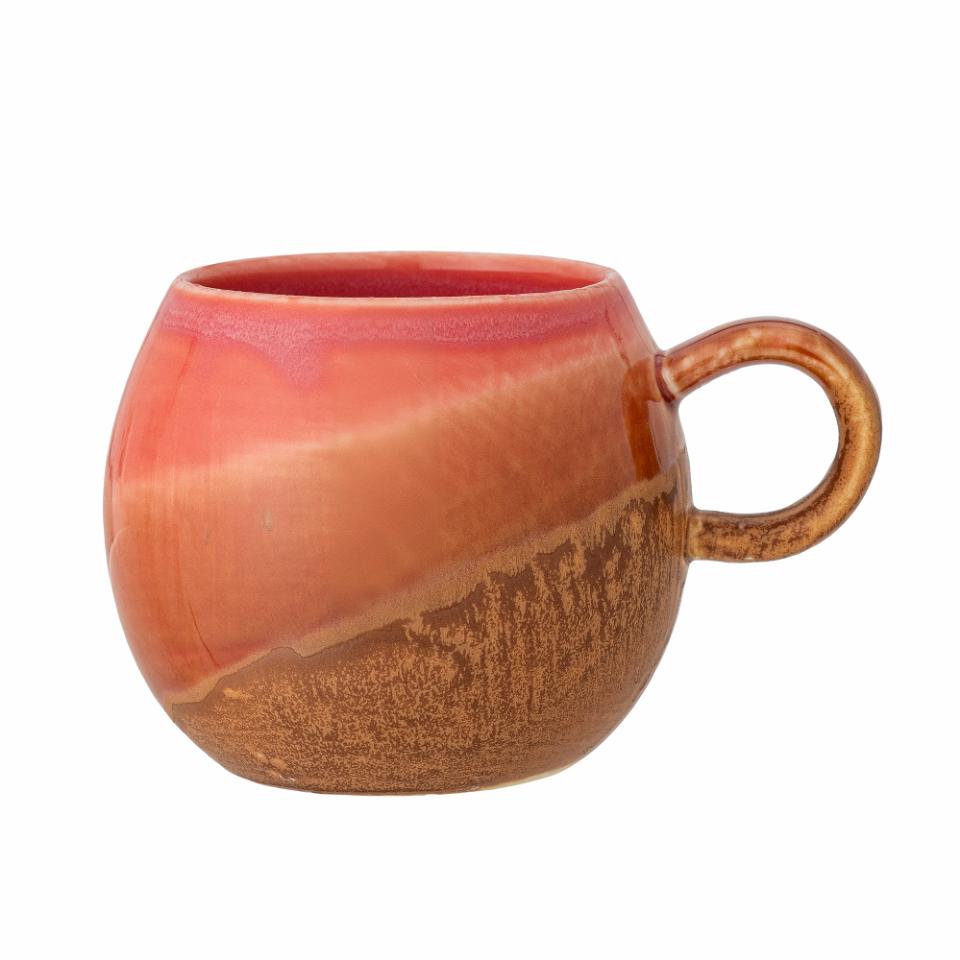 getimage (10) Koffiemok Paula vel roze 9x8cm - Afbeelding 1
