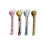 Spoons M, Sketch 70's Ceramics - Set van 4