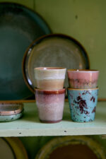 70s ceramics: Ristretto mugs Futurism (set of 4) - Afbeelding 2