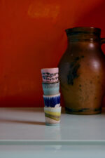 Egg cups Vibrance 70s ceramics - Set of 4 - Afbeelding 2