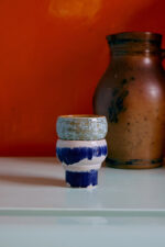 70s ceramics: Lungo mugs Symbolist (set of 2)