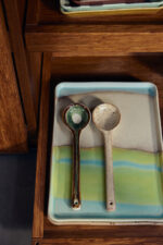 Serving spoons Hills 70s ceramics - set of 2 - Afbeelding 2
