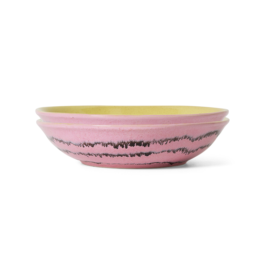 kst0176_eg Curry bowls Bubble 70s ceramics – set of 2 - Afbeelding 1
