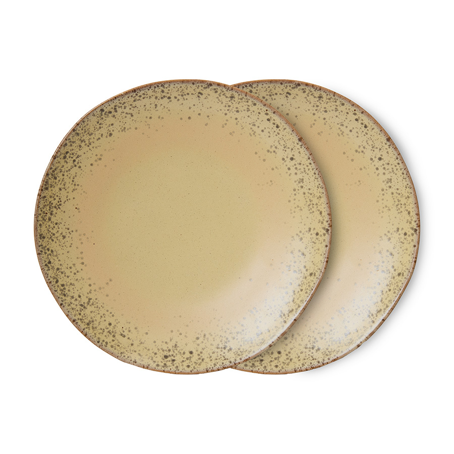 Dinner plates Grit 70s ceramics – set of 2 Dinner plates Grit 70s ceramics – set of 2