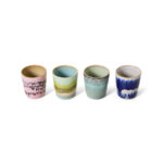 Egg cups Vibrance 70s ceramics - Set of 4 - Afbeelding 3