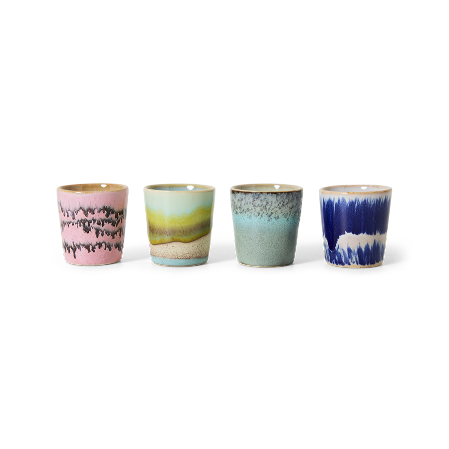 Egg cups Vibrance 70s ceramics - Set of 4 Egg cups Vibrance 70s ceramics - Set of 4