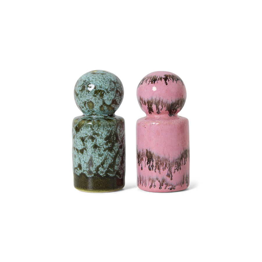 kst0197_eg Pepper & Salt jar Baroque 70s ceramics - Afbeelding 1