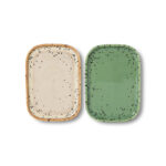 Small trays Crayon 70s ceramics - set of 2