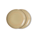 Dessert plates Grit 70s ceramics - set of 2