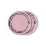 Dessert plates Bubble 70s ceramics - set of 2