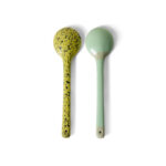 Serving spoons Mines 70s ceramics - set of 2 - Afbeelding 3