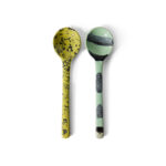 Serving spoons Mines 70s ceramics - set of 2