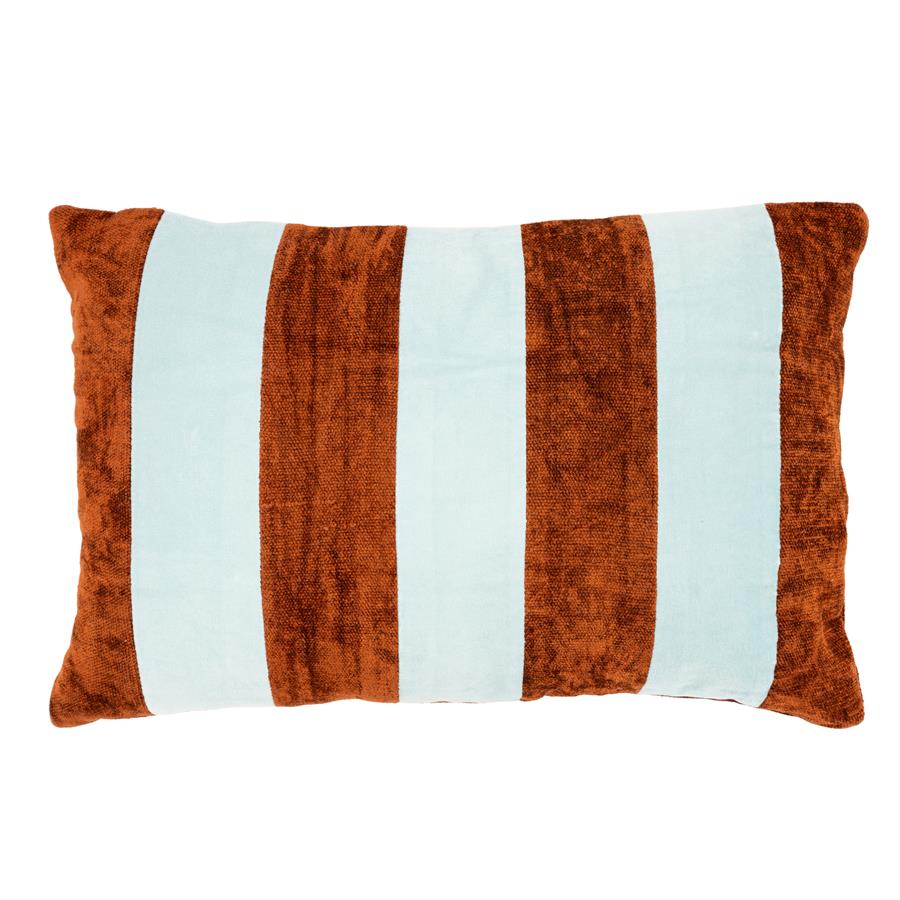By-Boo Stripey 40x60 cm - light blue / caramel By-Boo Stripey 40x60 cm - light blue / caramel