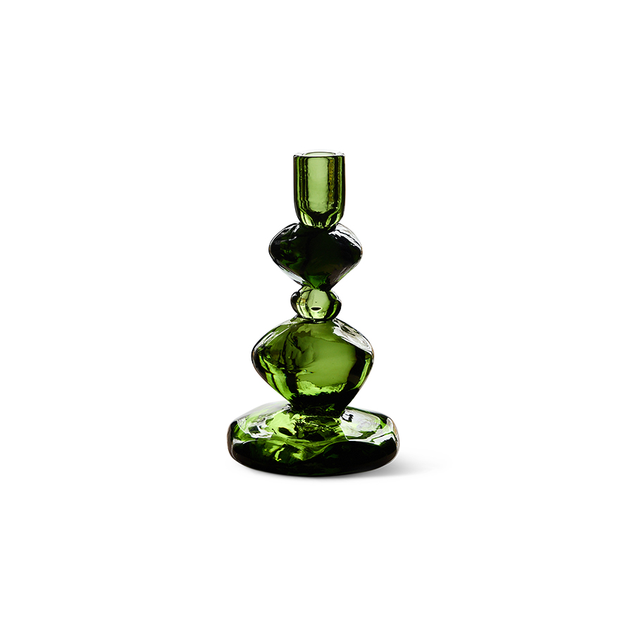 kandelaar Candle holder medium, emerald Nienke Sikkema X HKLIVING - Afbeelding 1