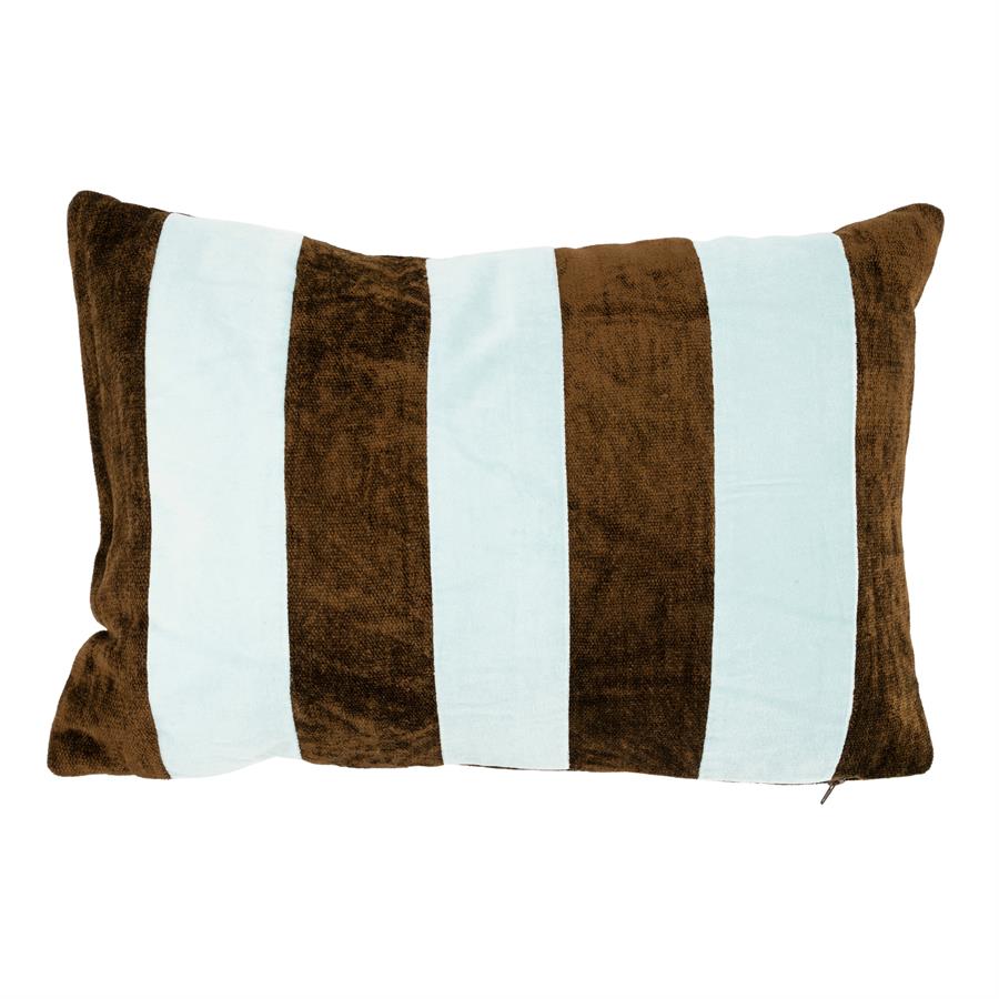 By-Boo Stripey 40x60 cm - light blue / brown By-Boo Stripey 40x60 cm - light blue / brown