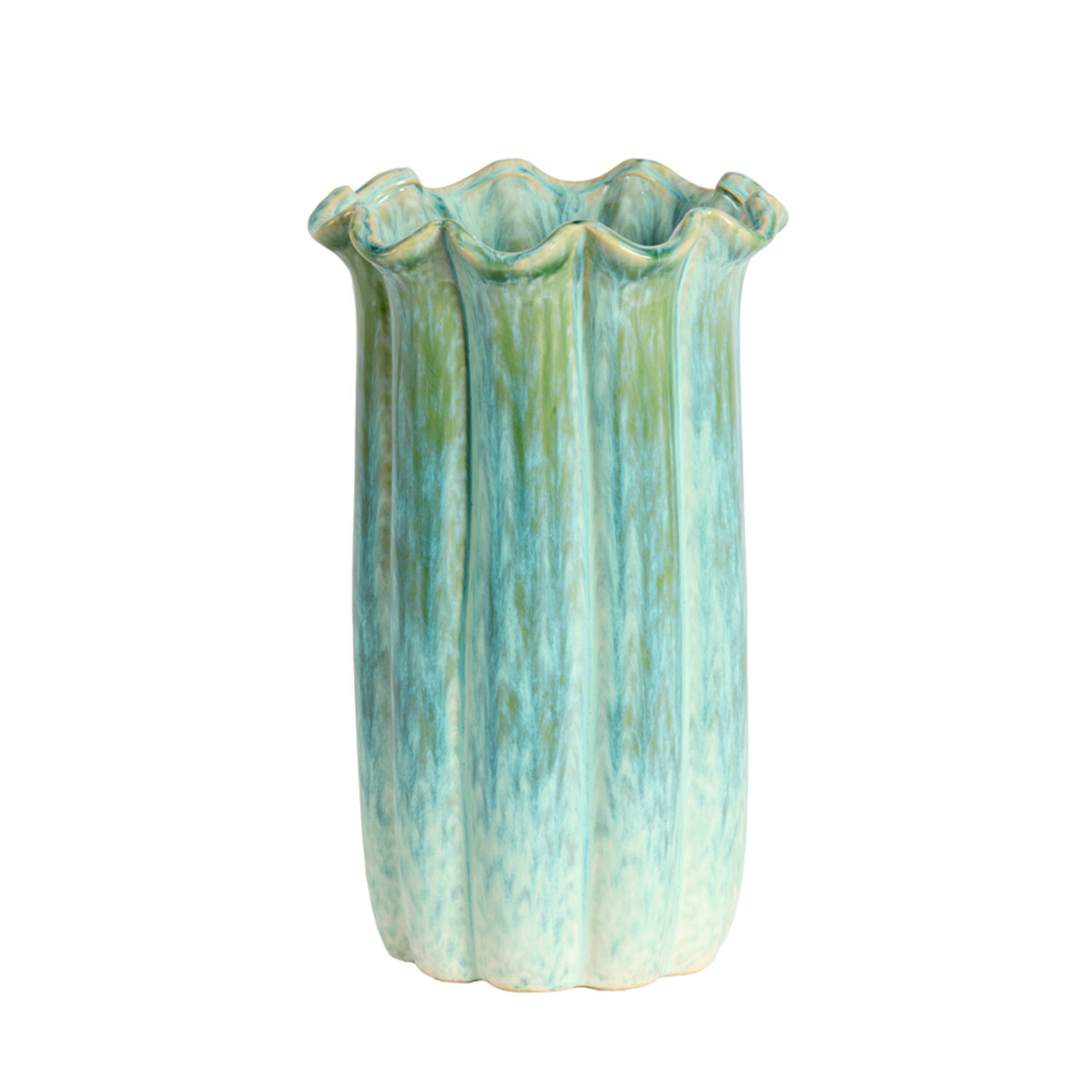 blauw Vaas Sef licht groen + lichtblauw - Afbeelding 1