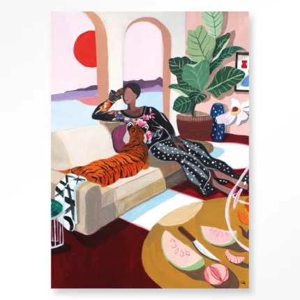 STEL ZELF SAMEN - Wanddeco Tiger Queen