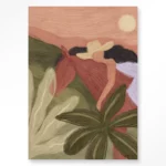 STEL ZELF SAMEN - Wanddeco Horse Sunset