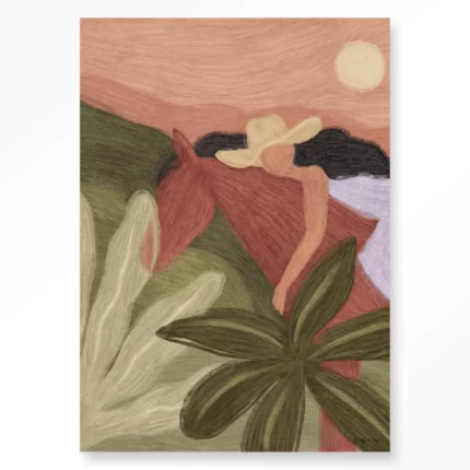 STEL ZELF SAMEN - Wanddeco Horse Sunset